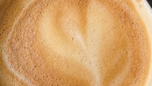 Cappuccino Latte Art Herz Gelungener Schaum